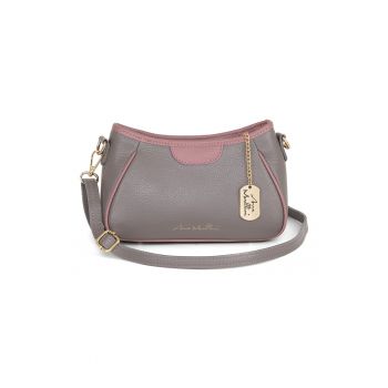 Geanta crossbody de piele cu bareta detasabila