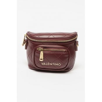 Geanta crossbody de piele ecologica cu aspect matlasat Nur