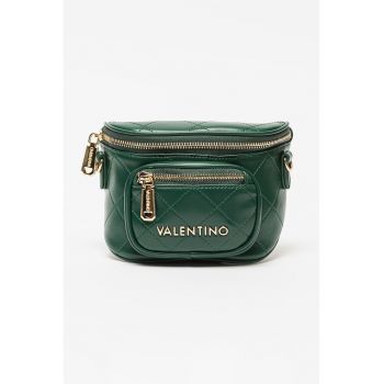 Geanta crossbody de piele ecologica cu aspect matlasat Nur