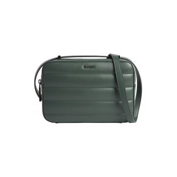 Geanta crossbody de piele ecologica cu aspect matlasat