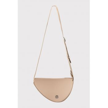 Geanta crossbody de piele ecologica cu clapa