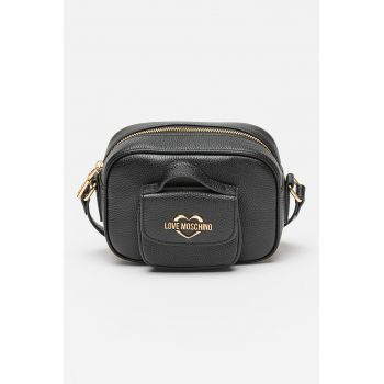 Geanta crossbody de piele si piele ecologica