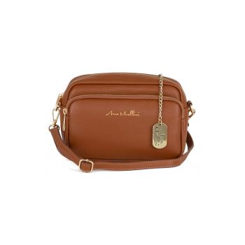 Geanta crossbody din piele cu bareta detasabila