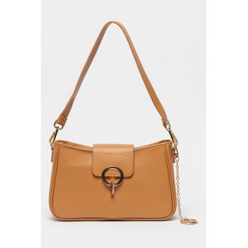 Geanta crossbody din piele cu doua barete