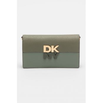 Geanta crossbody din piele cu logo Echo