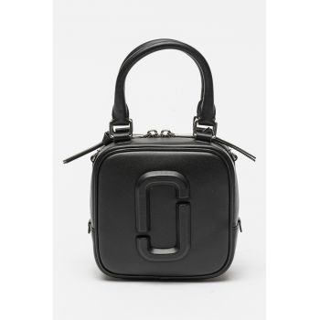 Geanta crossbody din piele cu logo in relief The Cube