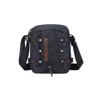 Geanta crossbody unisex cu buzunar din plasa