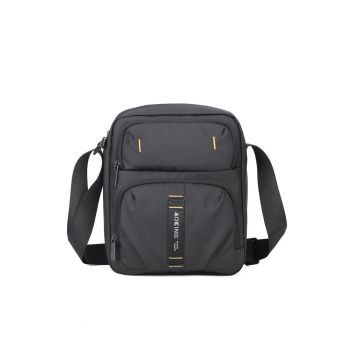 Geanta crossbody unisex cu buzunare cu fermoar