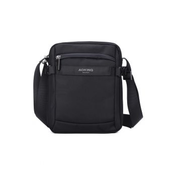 Geanta crossbody unisex cu buzunare exterioare