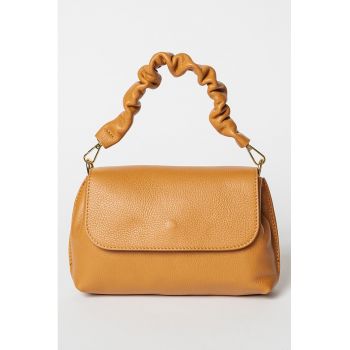 Geanta de piele cu clapa