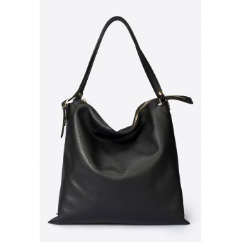 Geanta hobo de piele