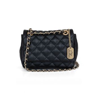 Geanta crossbody de piele cu aspect matlasat Jolarta