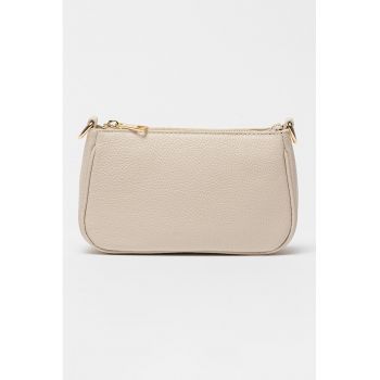 Geanta crossbody de piele cu bareta de lant