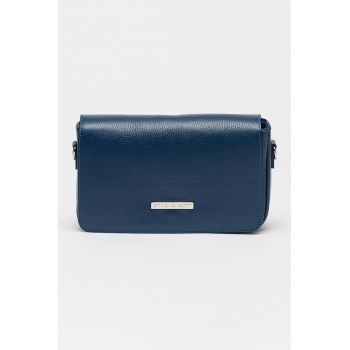 Geanta crossbody de piele cu bareta detasabila