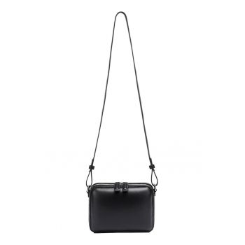Geanta crossbody de piele cu fermoar