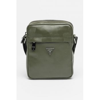 Geanta crossbody de piele cu model camuflaj Venezia