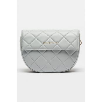 Geanta crossbody de piele ecologica cu bareta cu logo Bigs