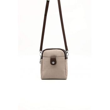 Geanta crossbody de piele ecologica cu bareta detasabila