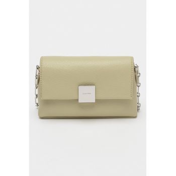 Geanta crossbody de piele ecologica cu bareta din lant