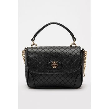 Geanta crossbody de piele ecologica cu clapa Innes