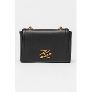 Geanta crossbody din piele cu bareta din lant Autograph