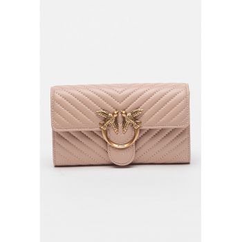 Geanta crossbody din piele cu bareta din lant Love One