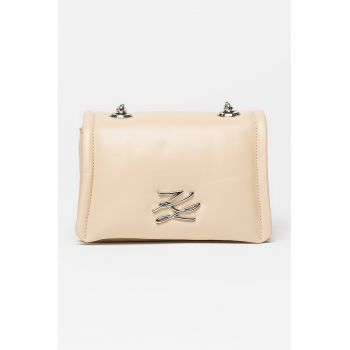 Geanta crossbody din piele cu doua compartimente Autograph