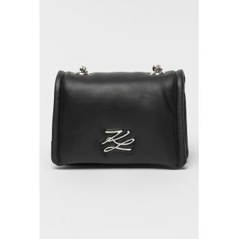 Geanta crossbody din piele cu doua compartimente Autograph