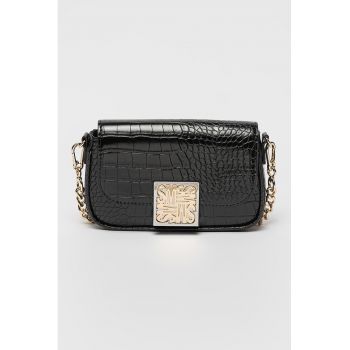 Geanta crossbody din piele ecologica cu aspect de piele de crocodil Blilah