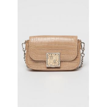 Geanta crossbody din piele ecologica cu aspect de piele de crocodil Blilah