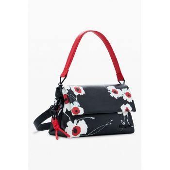 Geanta crossbody din piele ecologica cu imprimeu floral