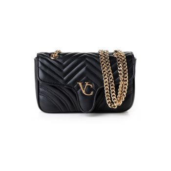 Geanta crossbody din piele ecologica cu logo