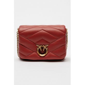 Geanta crossbody din piele Love Click Puff