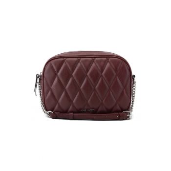 Geanta crossbody mini din piele ecologica cu aspect matlasat Cassel
