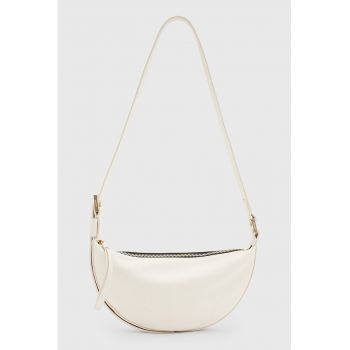 Geanta crossbody semiluna de piele