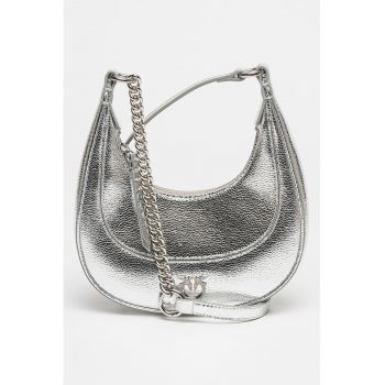 Geanta de piele cu bareta de umar Brioche