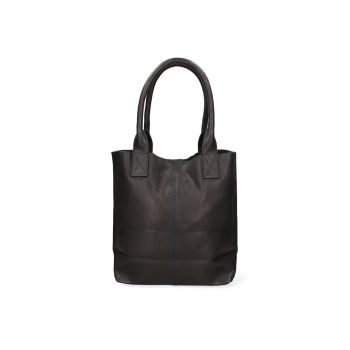 Geanta din piele cu bareta de umar si etui interior