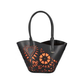 Geanta shopper cu model cu decupaje Ischia