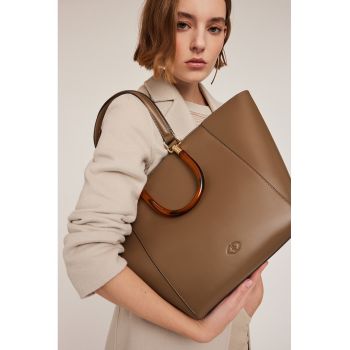 Geanta shopper de piele ecologica