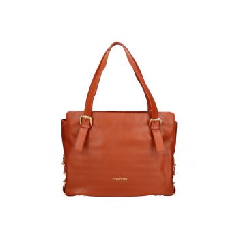 Geanta tote din piele cu lanturi decorative