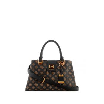 Geanta  Alva HWPZ86 76060 BNL Negru/Maro 33.5 x 19 x 12 cm