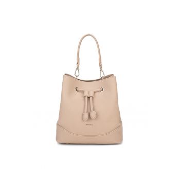 Geanta bucket de piele ecologica cu logo