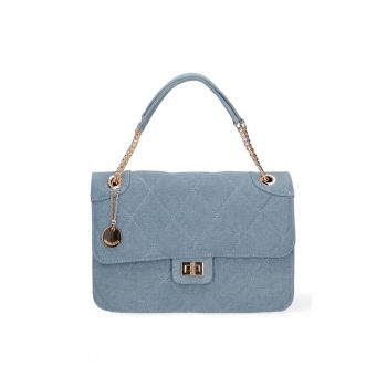Geanta crossbody cu barete lant
