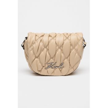 Geanta crossbody cu design matlasat Signature