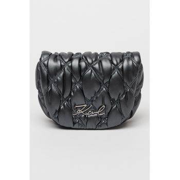 Geanta crossbody cu design matlasat Signature