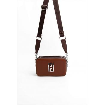 Geanta crossbody cu detaliu metalic
