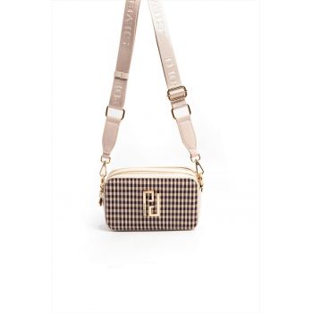 Geanta crossbody cu model in carouri