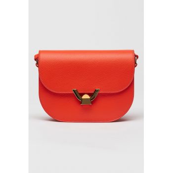 Geanta crossbody de piele cu bareta ajustabila Dew