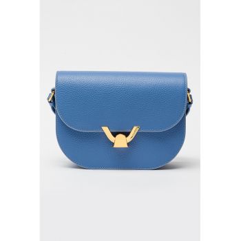 Geanta crossbody de piele cu bareta ajustabila Dew