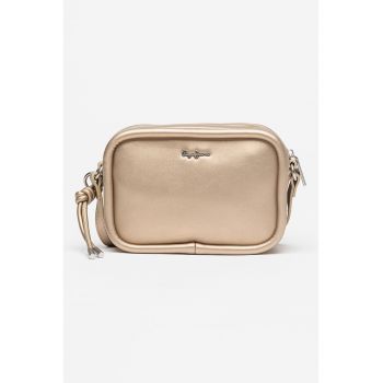 Geanta crossbody de piele ecologica cu aspect metalic Brianae